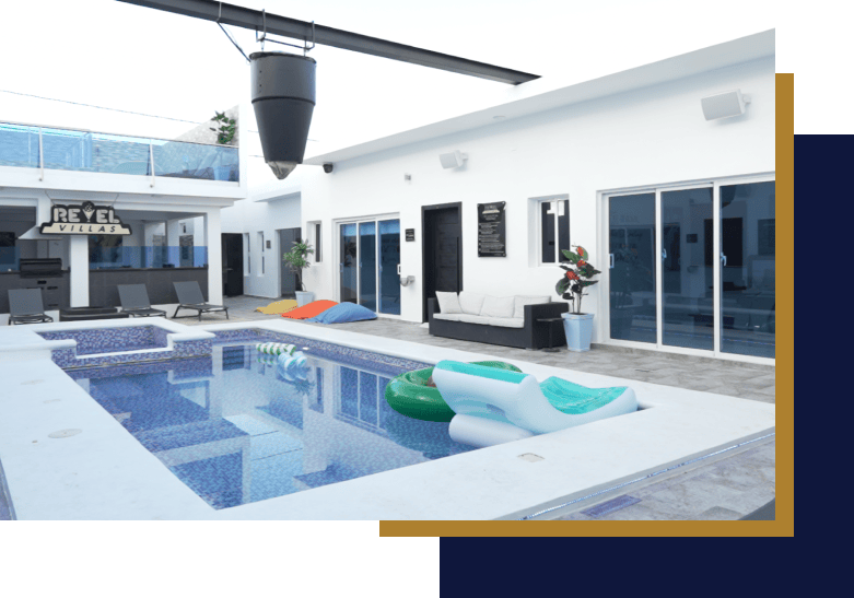 private modern in-ground pool